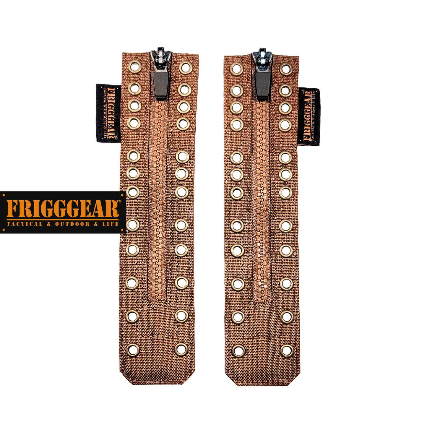 FRIGGGEAR 12-eyelet Combat Boot Zipper Kit / Pad - Straight Type