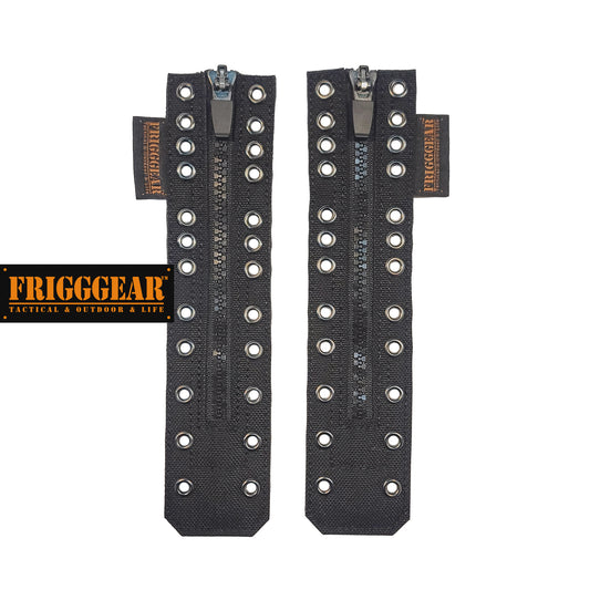 FRIGGGEAR 12-eyelet Combat Boot Zipper Kit / Pad - Straight Type
